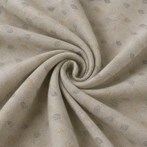 Ivory Printed Unstitched Kurta Fabric