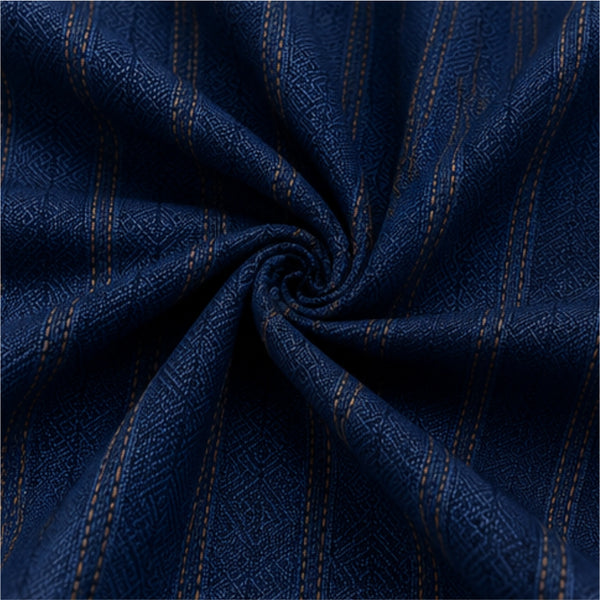 Royal Navy Textured Stripe Shirt Fabric