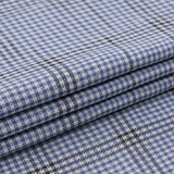Navy & White Houndstooth Premium Shirt Fabric