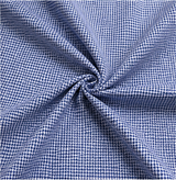Blue & White Micro Check Premium Unstitched Shirt Fabric