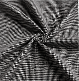 Black & White Micro Check Premium Unstitched Shirt Fabric