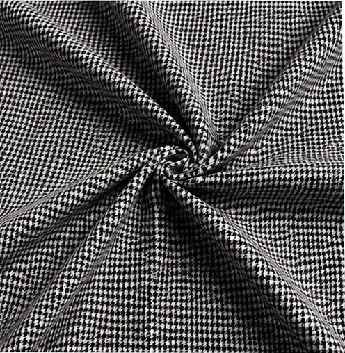 Black & White Micro Check Premium Unstitched Shirt Fabric