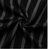 Black & White Stripe  Shirt Fabric