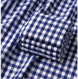 Blue & White Check  Shirt Fabric