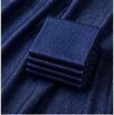 Royal Navy Blue Geometric Jacquard Premium Unstitched Shirt Fabric