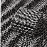 Black & White Micro Check Premium Unstitched Shirt Fabric