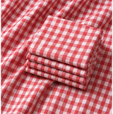Red & White Check Shirt Fabric