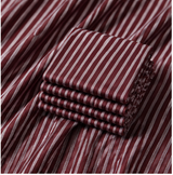 Maroon & White Twill Striped Premium Unstitched Shirt Fabric