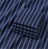 Black & Silver Vertical Stripe  Shirt Fabric
