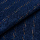 Royal Navy Textured Stripe Shirt Fabric