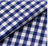 Blue & White Check  Shirt Fabric