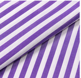 Purple & White Vertical Striped Premium Unstitched Shirt Fabric
