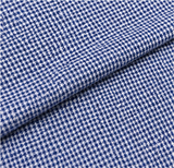 Blue & White Micro Check Premium Unstitched Shirt Fabric