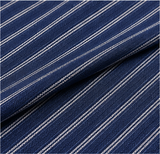 Black & Silver Vertical Stripe  Shirt Fabric