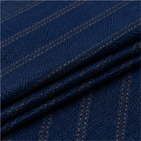 Royal Navy Textured Stripe Shirt Fabric