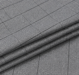 Grey Windowpane Textured Cotton Shirt Fabric