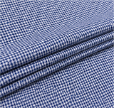 Blue & White Micro Check Premium Unstitched Shirt Fabric