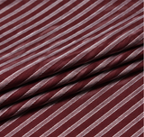Maroon & White Twill Striped Premium Unstitched Shirt Fabric