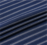 Black & Silver Vertical Stripe  Shirt Fabric