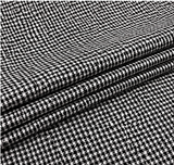 Black & White Micro Check Premium Unstitched Shirt Fabric