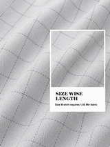White Subtle Check Shirt Fabric