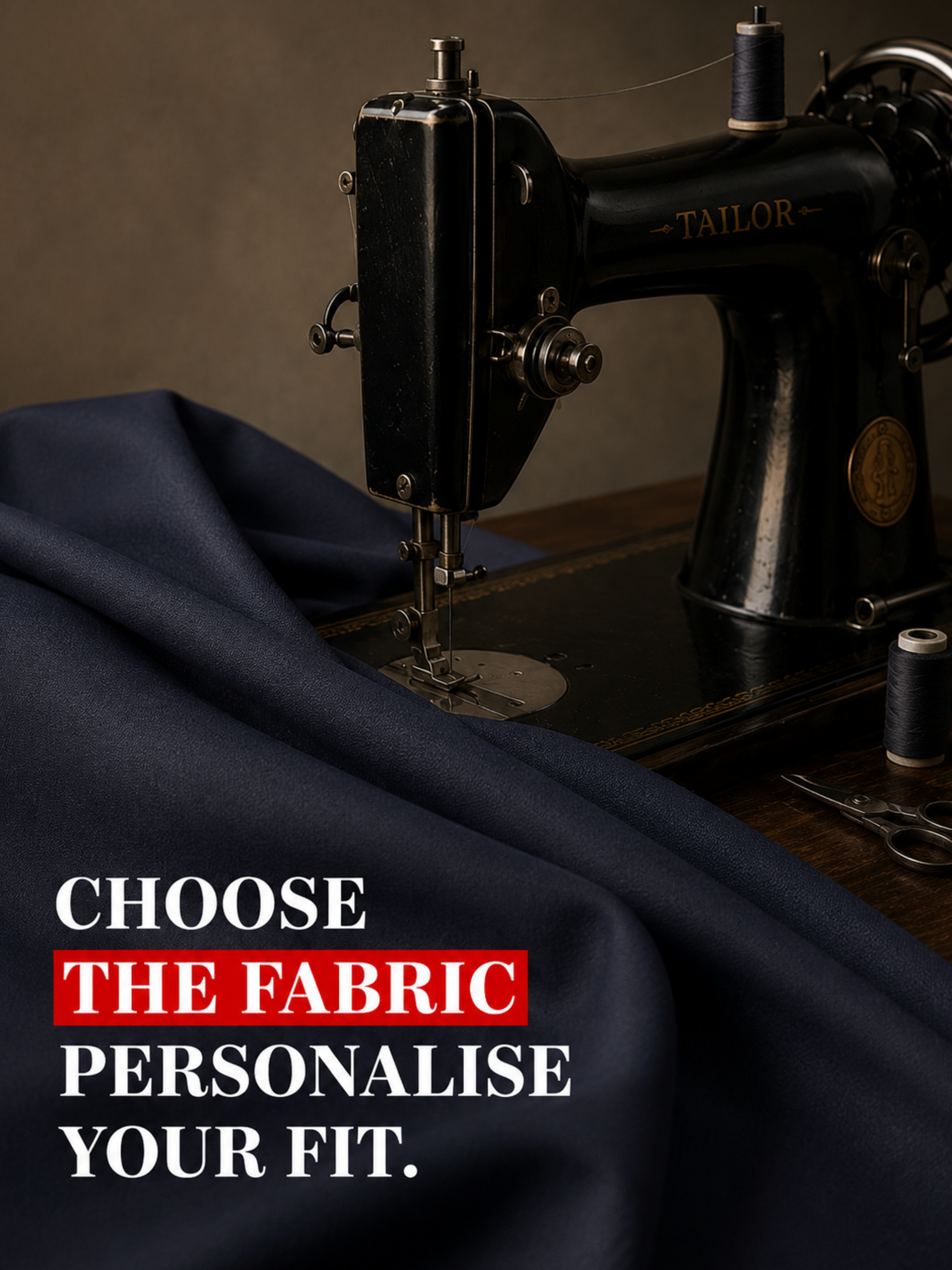 Navy Textured Finish  Pant Fabric