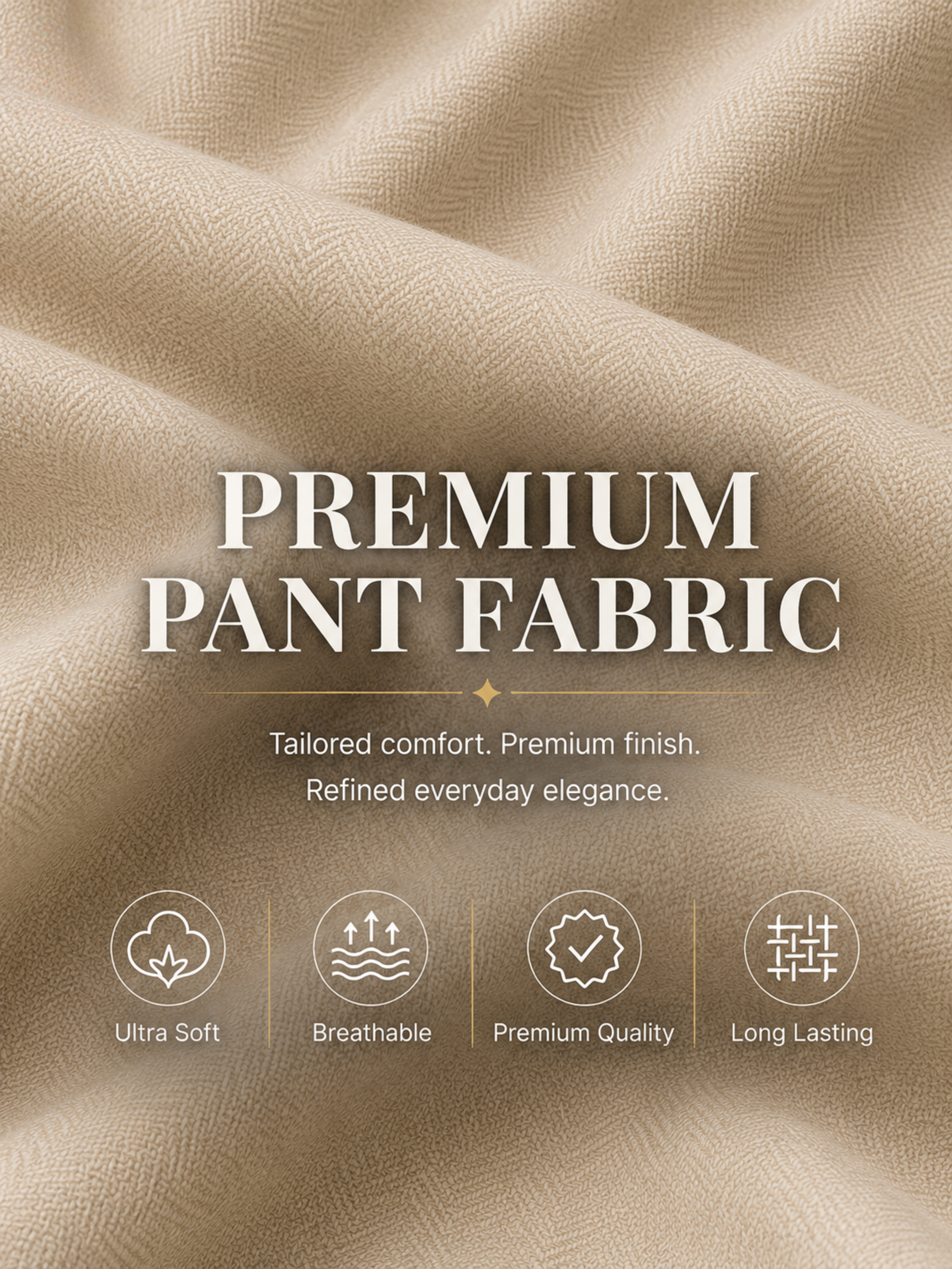 Sand Beige Trouser Fabric