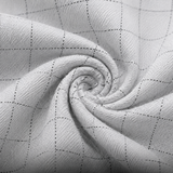 White Subtle Check Shirt Fabric