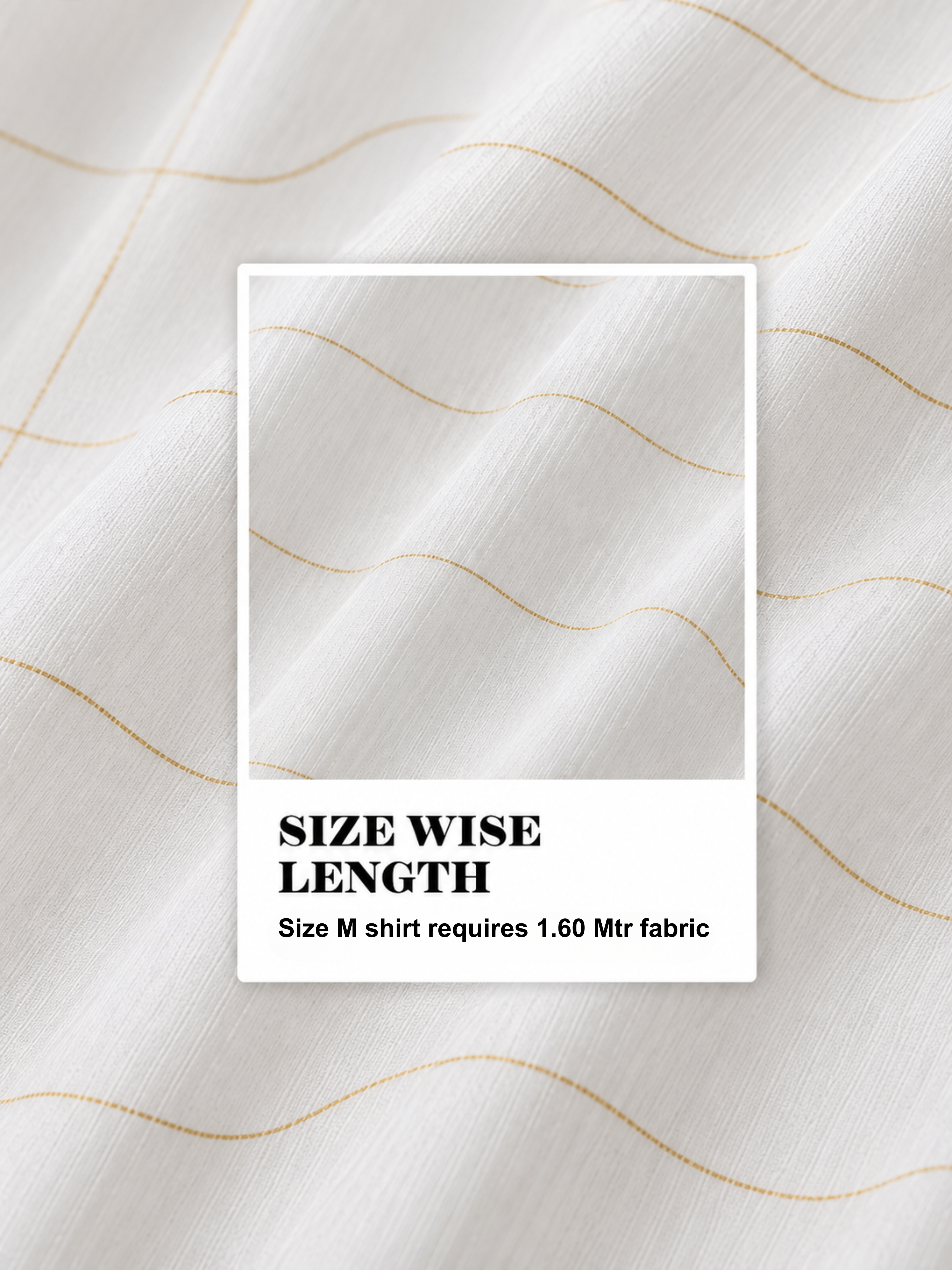 Off White Textured Unstitched Shirt Fabric