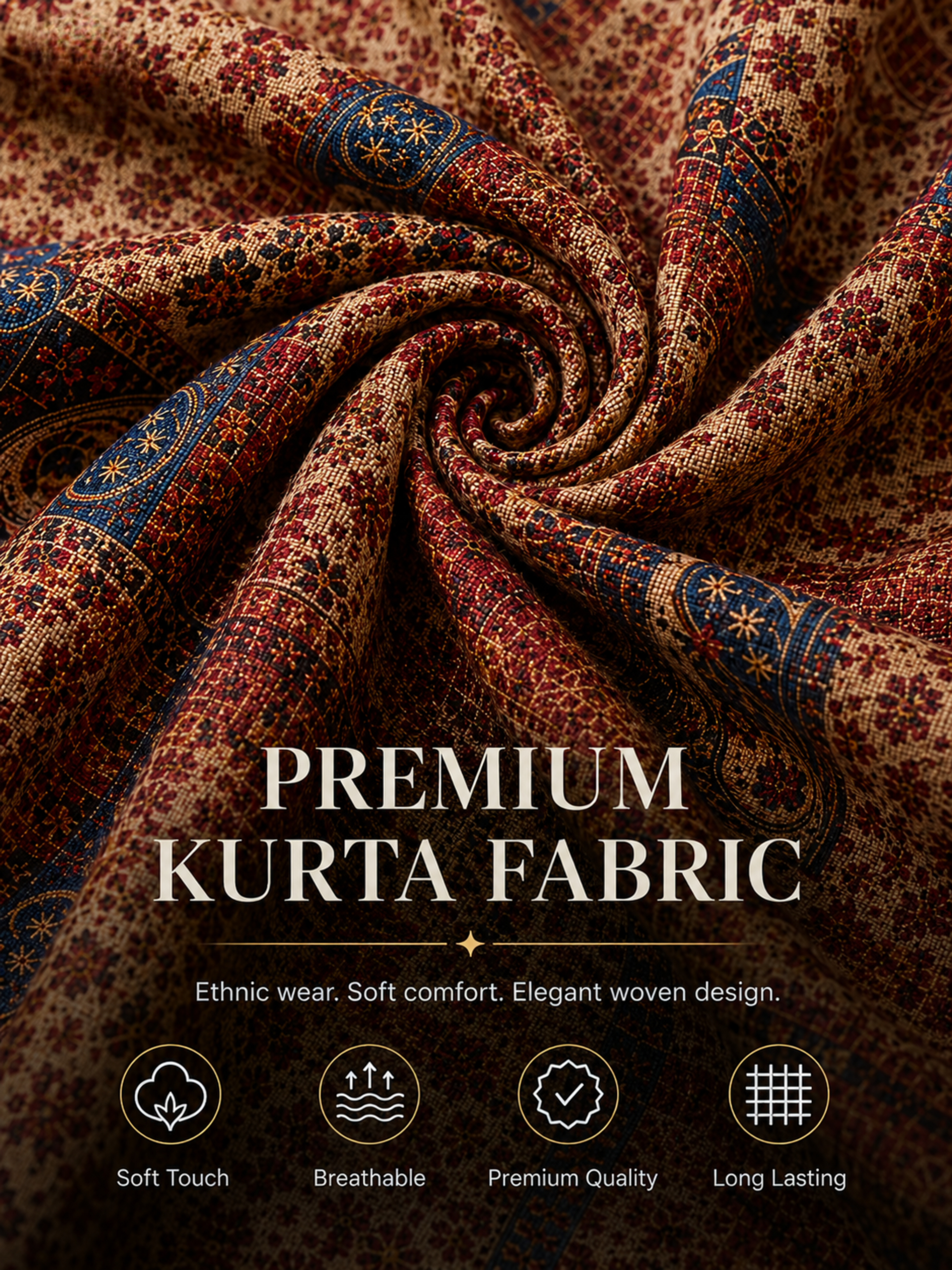 Kurta Fabric Traditional Wear Material