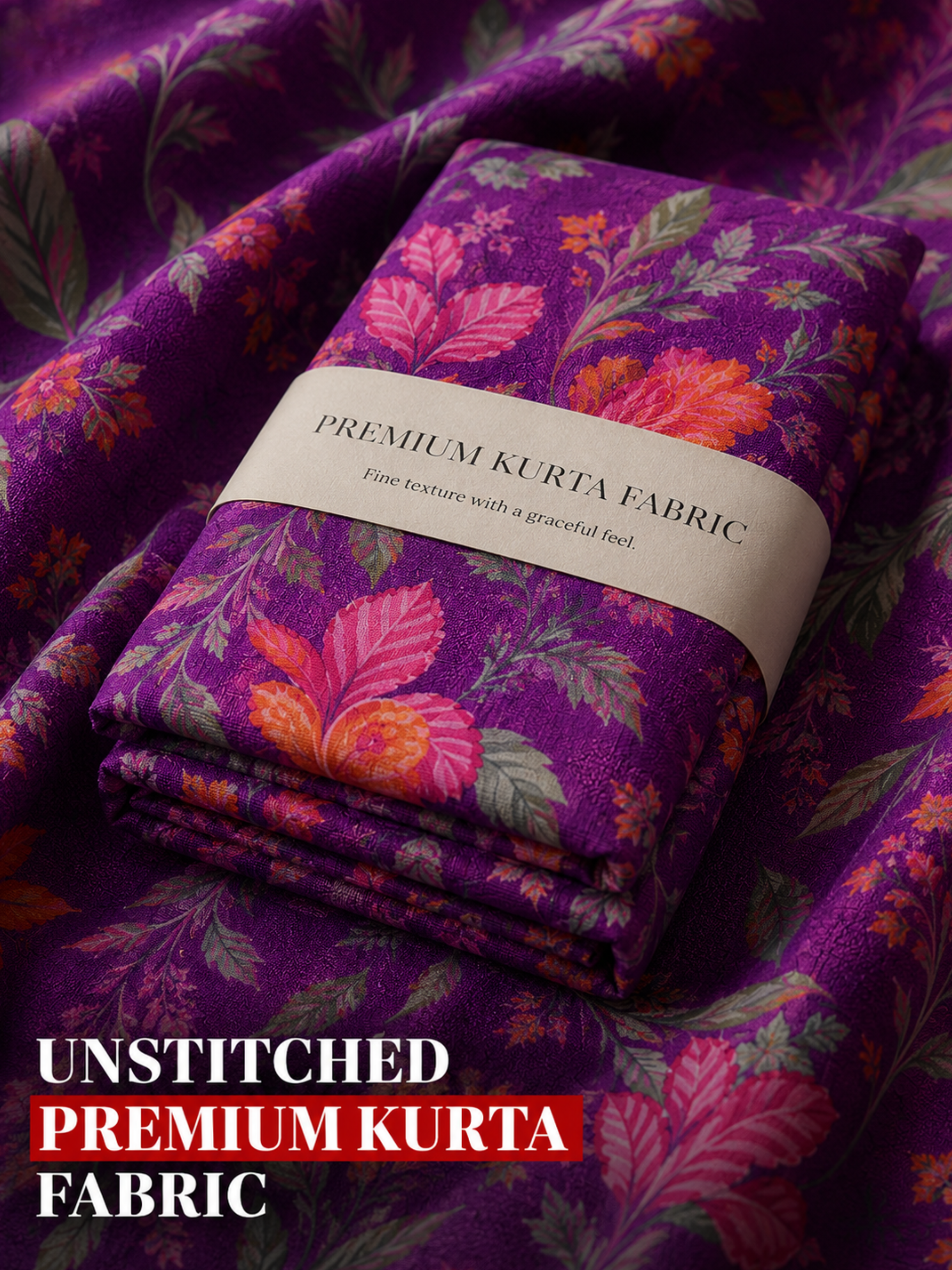 Floral Unstitched Kurta Fabric