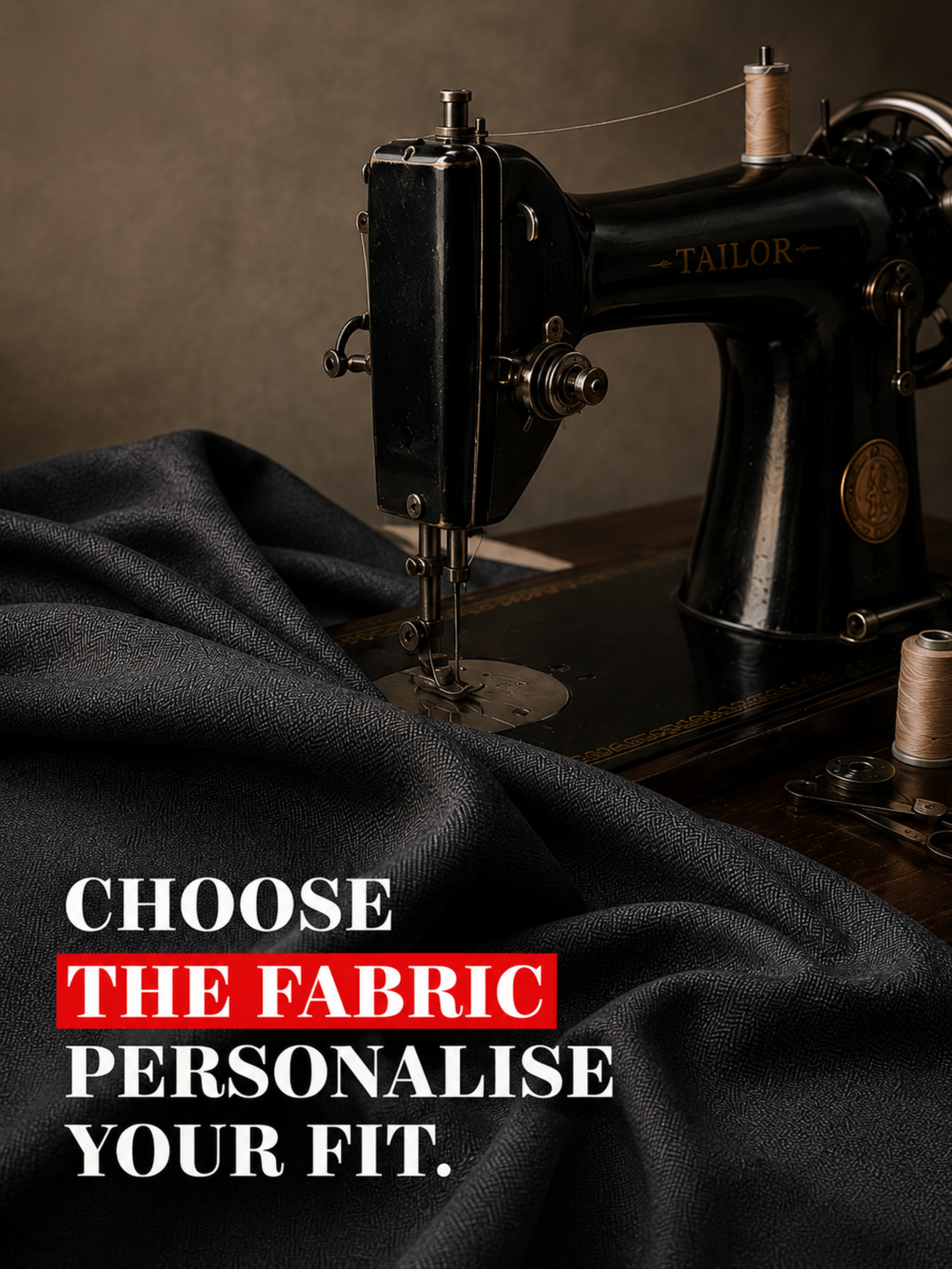 Charcoal Herringbone Pant Fabric
