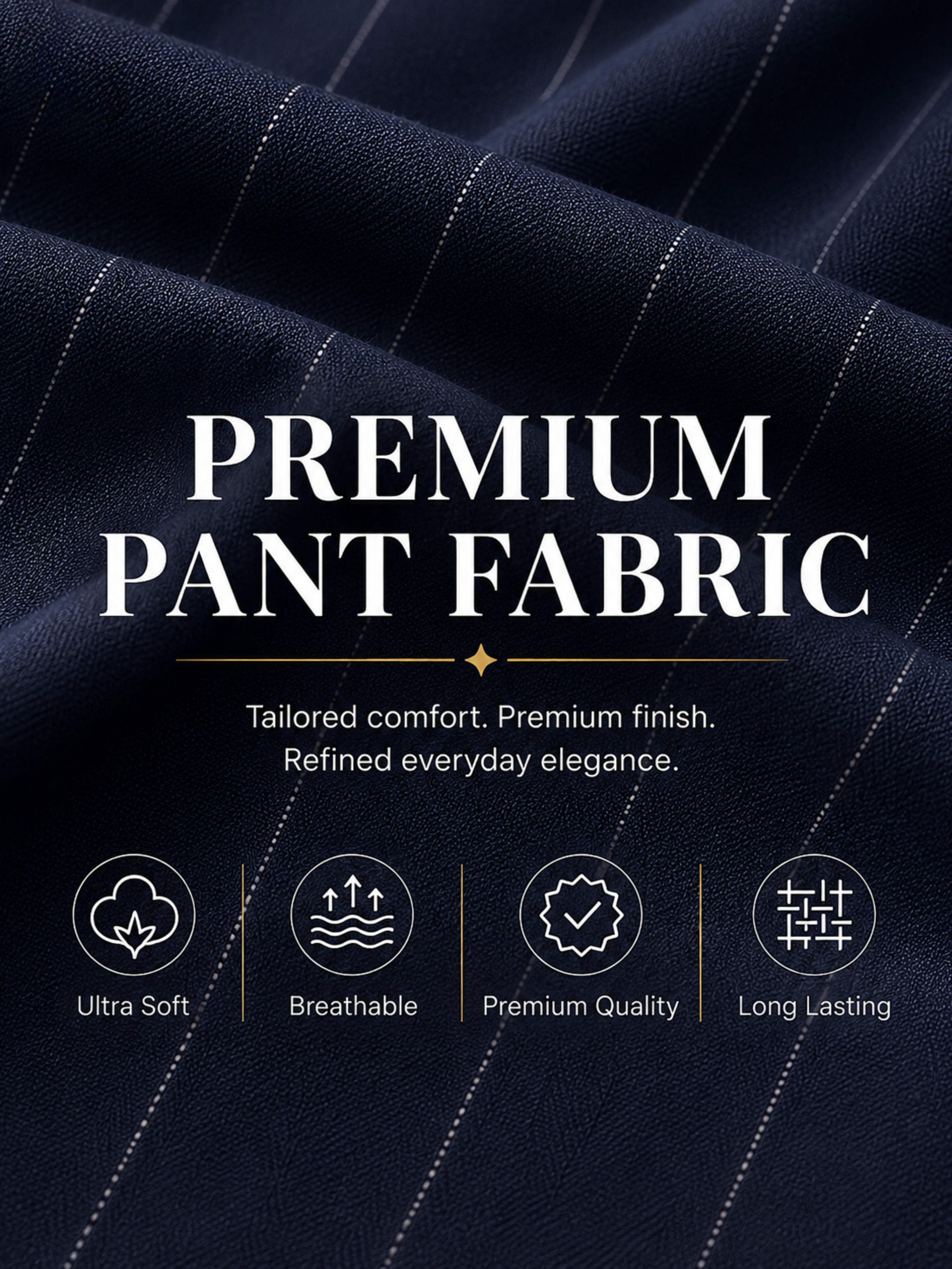 Navy Blue Pant Fabric