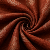 Rust Brown Paisley Unstitched Kurta Fabric