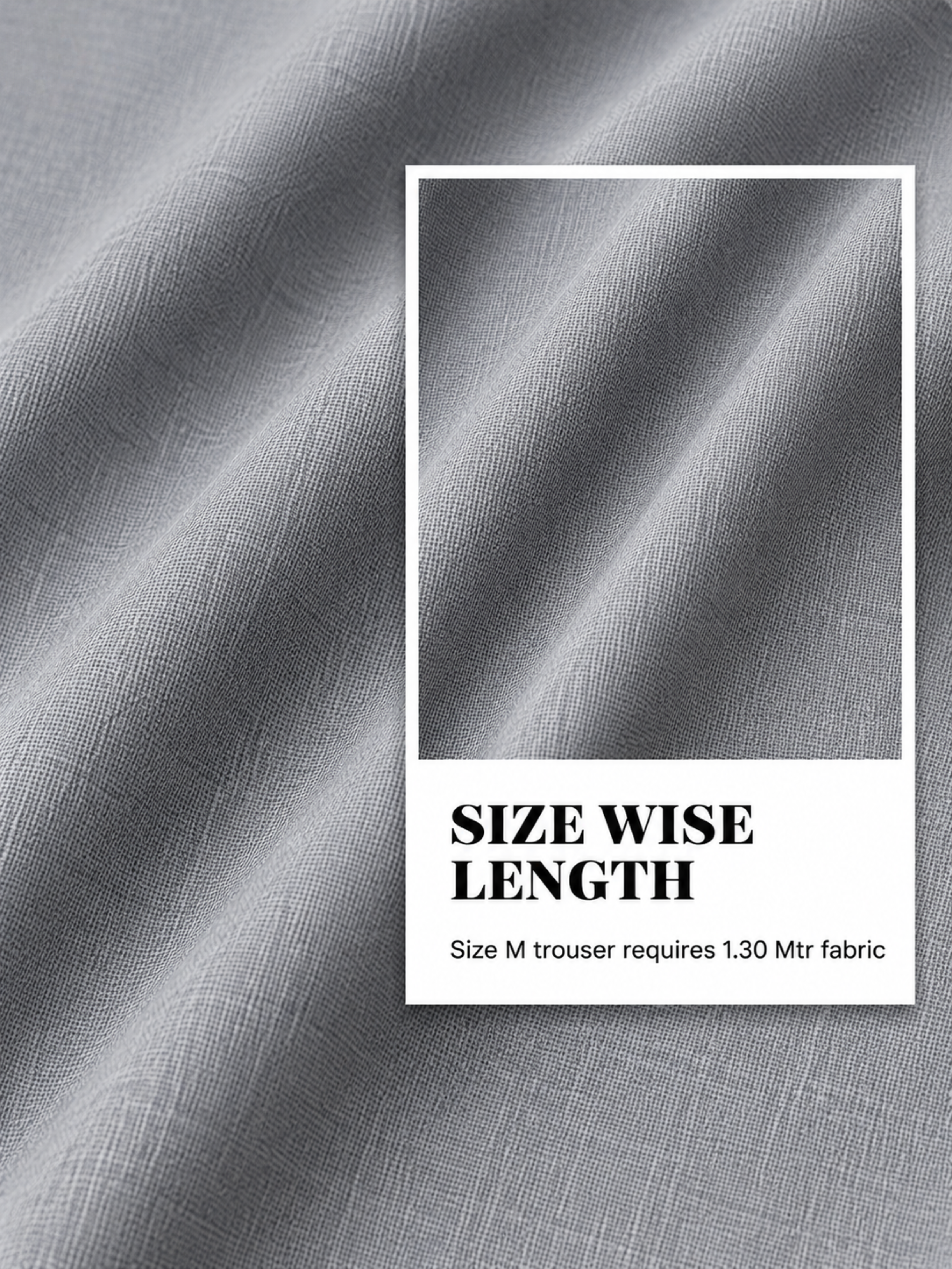 Refined Grey Trouser Fabric