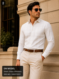 Ivory Beige Shirt Fabric