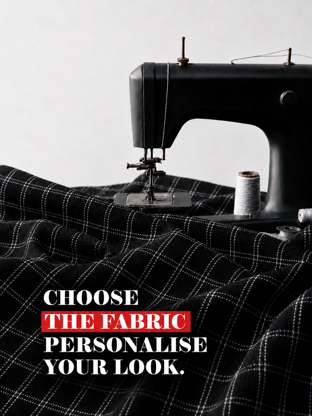 Black Check  Shirt Fabric
