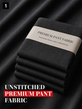 Charcoal Herringbone Pant Fabric