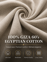 Cream Cotton-Linen Shirt Fabric