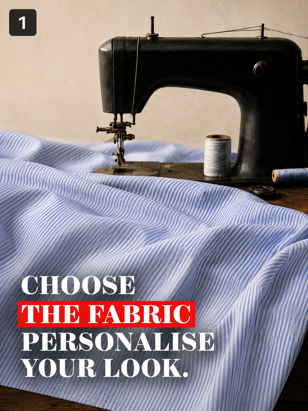 Light Blue Candy Stripe Shirt Fabric