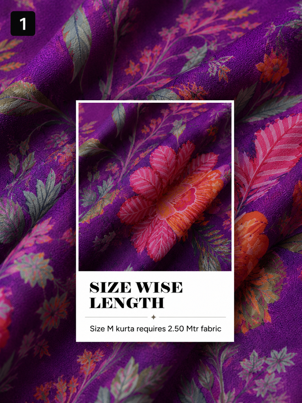 Floral Unstitched Kurta Fabric