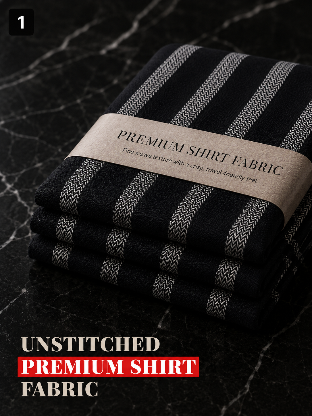 Black & White Stripe  Shirt Fabric