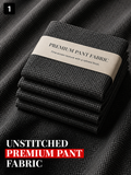 Black Micro-Checked Pant Fabric