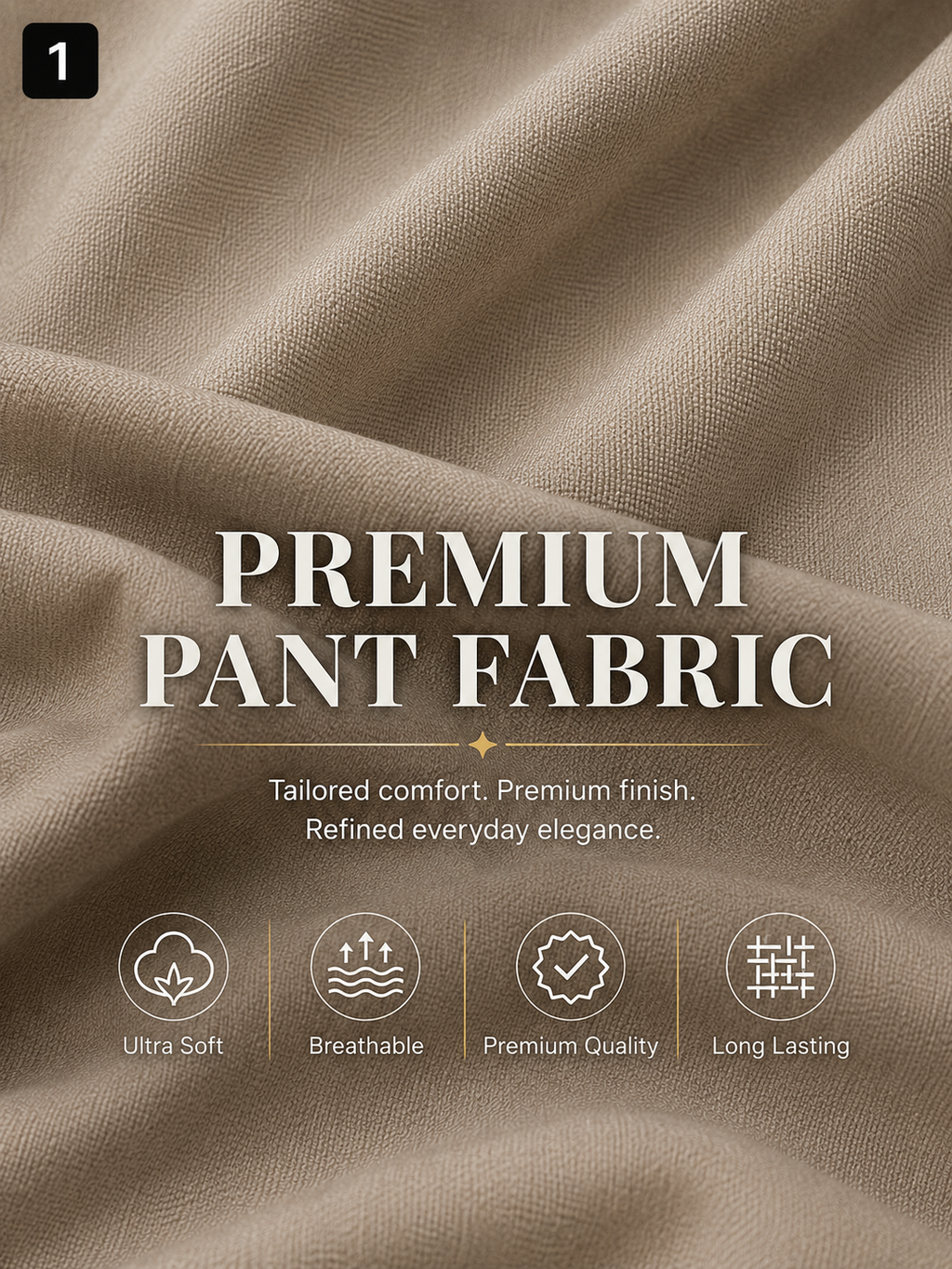 Sand Beige Trouser Fabric