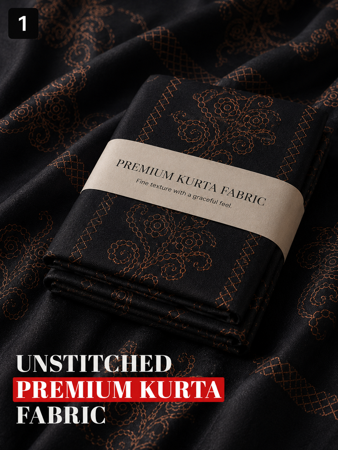 woven textured Unstitched Kurta Fabric