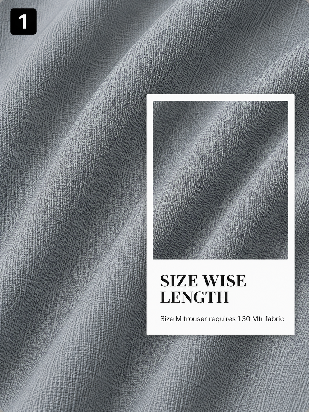 Refined Grey Trouser Fabric