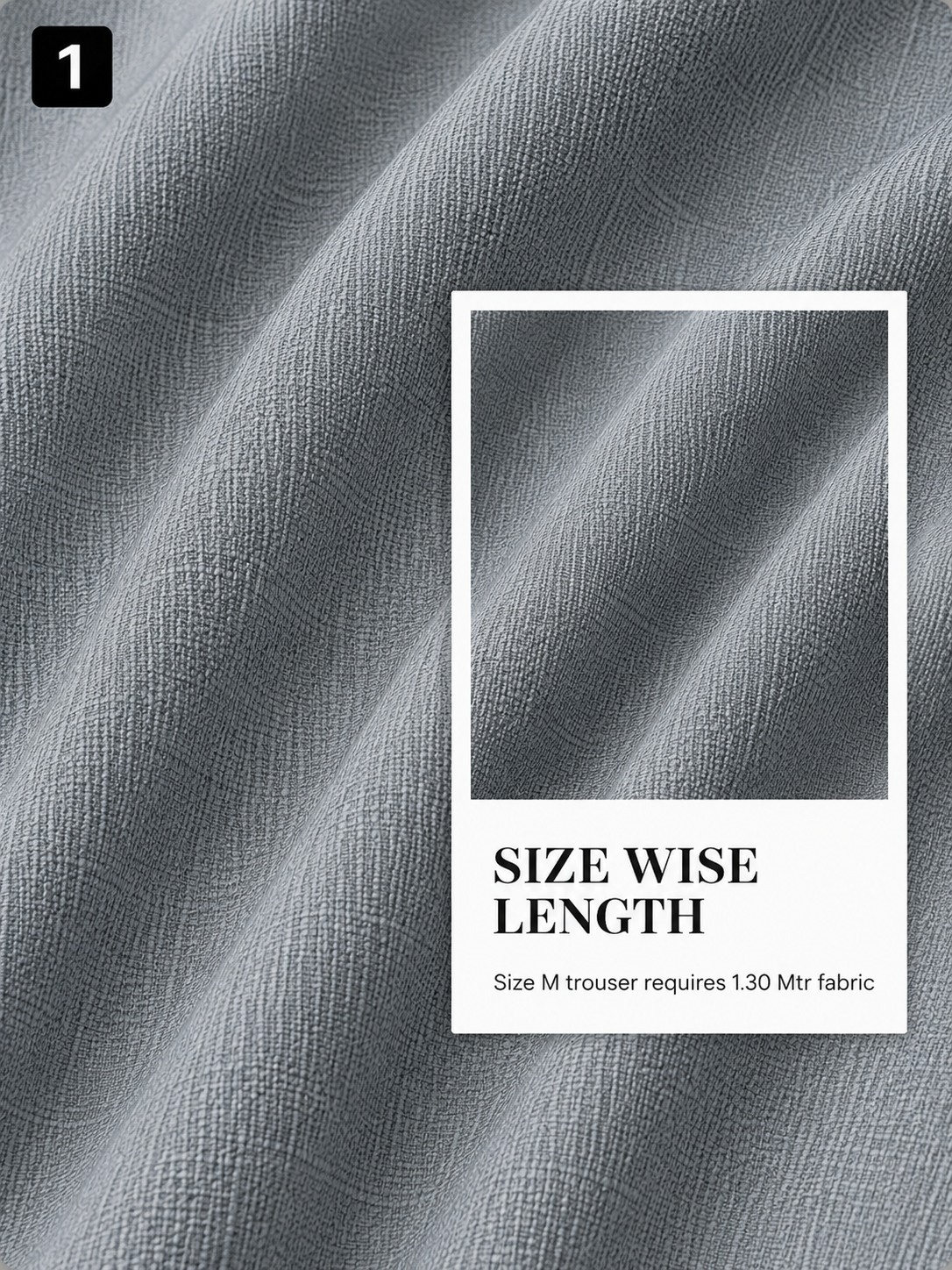 Refined Grey Trouser Fabric