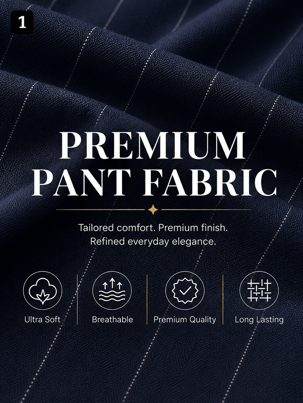 Navy Blue Pant Fabric