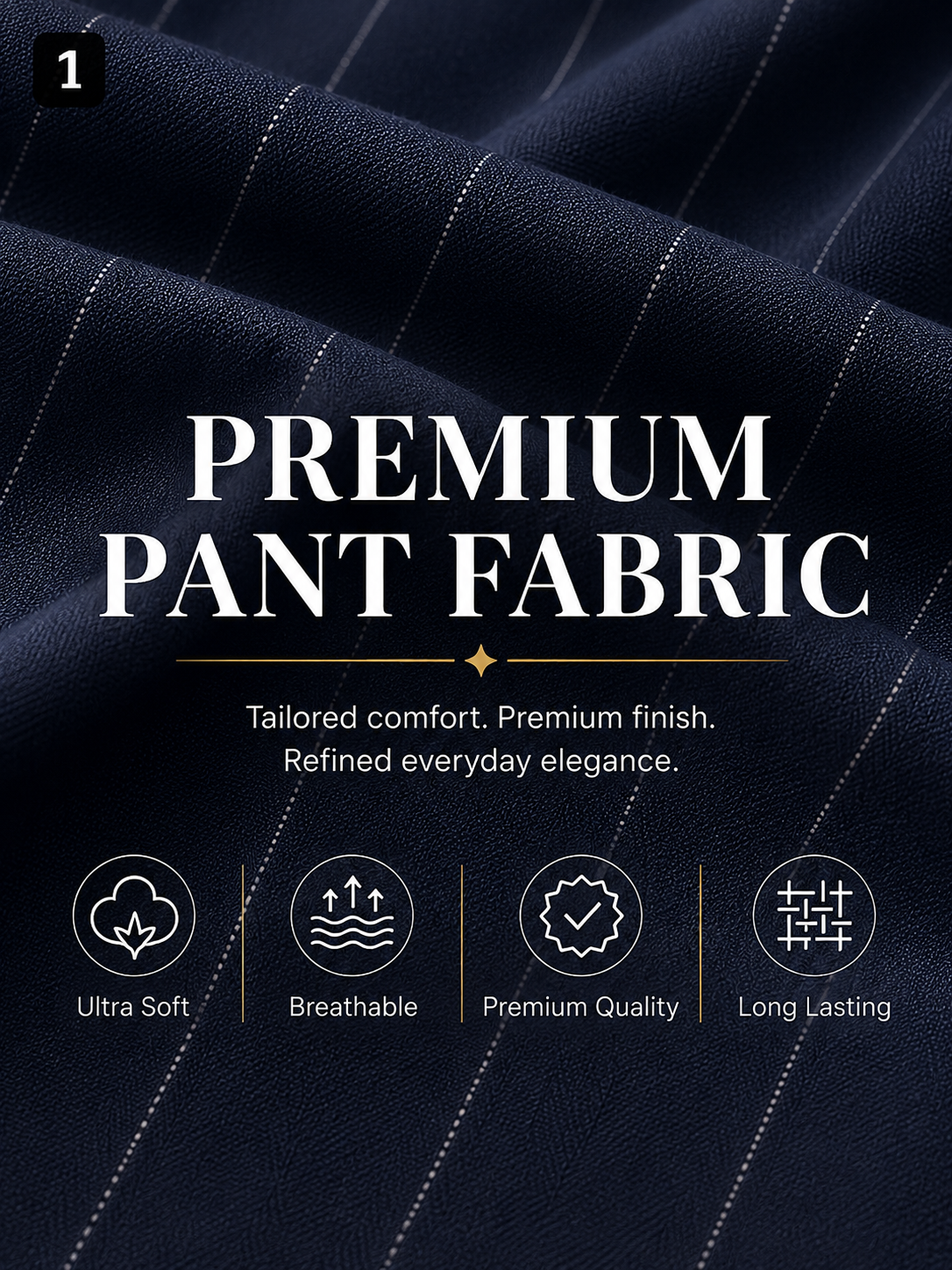 Navy Blue Pant Fabric