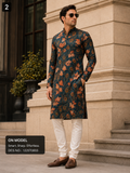 Multicolor Unstitched Kurta Fabric